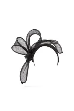 Rosemary Black Headband -Hat Couture Shop ROSEMARY BLACK HEADBAND