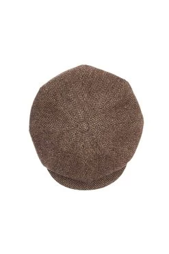 Sandwich Tweed Bakerboy Cap -Hat Couture Shop SANDWICH TWEED BAKERBOY CAP PATTERN 1 Product Shot 3