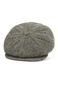 Sandwich Tweed Bakerboy Cap -Hat Couture Shop SANDWICH TWEED BAKERBOY CAP PATTERN 4 Product Shot 1