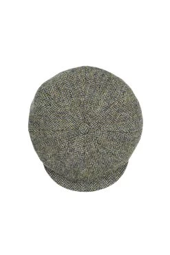 Sandwich Tweed Bakerboy Cap -Hat Couture Shop SANDWICH TWEED BAKERBOY CAP PATTERN 4 Product Shot 3