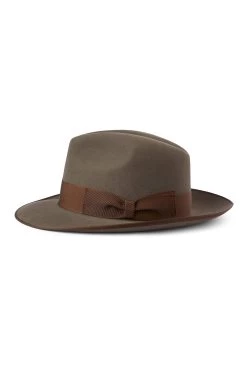 St James's Fedora -Hat Couture Shop ST JAMES S FEDORA KHAKI Product Shot 2