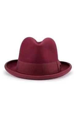 Supreme Burgundy Homburg -Hat Couture Shop SUPREME HOMBURG BURGUNDY Product Shot 3 97ab33a1 4219 49cc bf2c 1db2b232e548