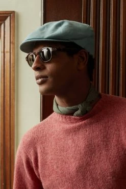 Tahoe Turquoise Bakerboy Cap -Hat Couture Shop TAHOE TURQUOISE BAKERBOY CAP 1