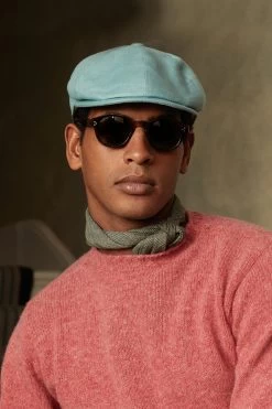 Tahoe Turquoise Bakerboy Cap -Hat Couture Shop TAHOE TURQUOISE BAKERBOY CAP 2