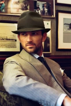 The James Trilby -Hat Couture Shop THE JAMES TRILBY LIFESTYLE SHOT 1