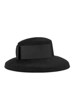 Tiffany Drop-Brim Hat 14 Tiffany Drop-Brim Hat -Hat Couture Shop TIFFANY DROP BRIM HAT BLACK 2