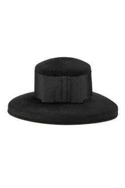 Tiffany Drop-Brim Hat 15 Tiffany Drop-Brim Hat -Hat Couture Shop TIFFANY DROP BRIM HAT BLACK 3
