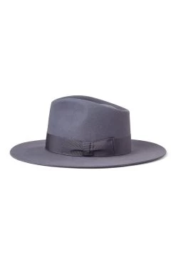 Toni Blue Flat-Brim Fedora -Hat Couture Shop TONI BLUE FLAT BRIM FEDORA 2
