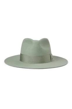 Toni Green Flat-Brim Fedora 8 Toni Green Flat-Brim Fedora -Hat Couture Shop TONI GREEN FLAT BRIM FEDORA 3