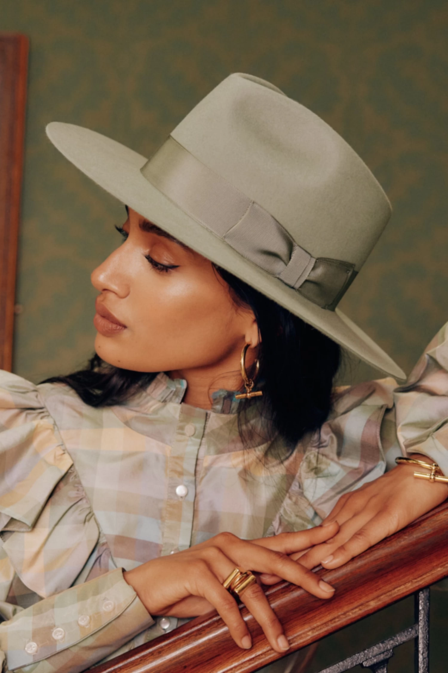 Toni Green Flat-Brim Fedora 1 Toni Green Flat-Brim Fedora