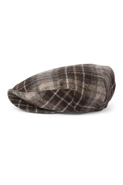 Turnberry Plaid Flat Cap -Hat Couture Shop TURNBERRY PLAID FLAT CAP 2