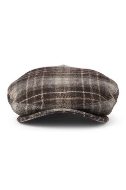 Turnberry Plaid Flat Cap -Hat Couture Shop TURNBERRY PLAID FLAT CAP 3