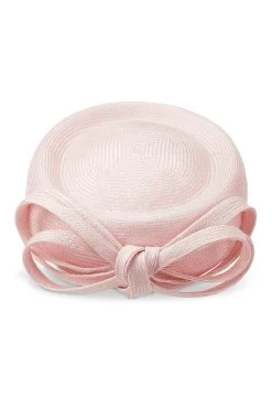 Verbena Pale Pink Pillbox Hat -Hat Couture Shop VERBENA PINK 1