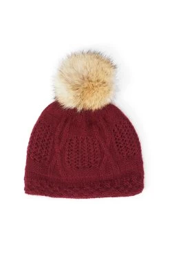 Hat Couture Shop -Hat Couture Shop VERBIER BEANIE BURGUNDY