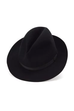 Voyager Rollable Trilby -Hat Couture Shop VOYAGER ROLLABLE TRILBY BLACK Product Shot 1