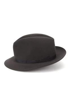 Voyager Rollable Trilby -Hat Couture Shop VOYAGER ROLLABLE TRILBY GREY Product Shot 2