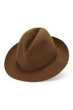 Voyager Rollable Trilby -Hat Couture Shop VOYAGER ROLLABLE TRILBY LIGHT BROWN Product Shot 1