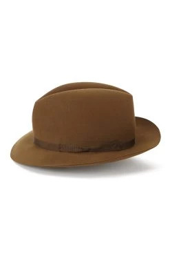 Voyager Rollable Trilby -Hat Couture Shop VOYAGER ROLLABLE TRILBY LIGHT BROWN Product Shot 2