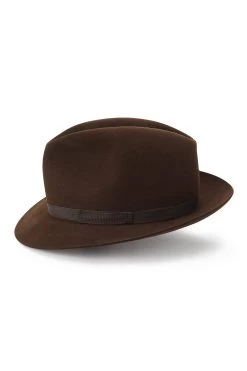 Wetherby Trilby -Hat Couture Shop WETHERBY TRILBY BROWN Product Shot 2