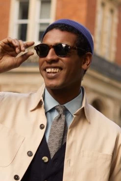 Woody Mini Fisherman Blue Beanie 8 Woody Mini Fisherman Blue Beanie -Hat Couture Shop WOODY MINI FISHERMAN BLUE BEANIE 2